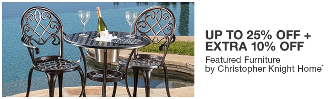 Up to 25% off + Extra 10% off Featured Furniture by Christopher Knight Home*