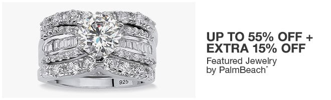 Up to 55% off + Extra 15% off Featured Jewelry by PalmBeach**