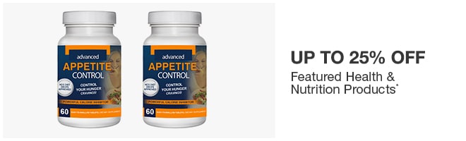 Up to 25% off Featured Health & Nutrition Products*