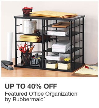 Up to 40% off Featured Office Organization by Rubbermaid*