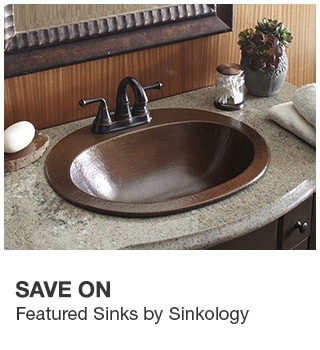 Save on Featured Sinks by Sinkology