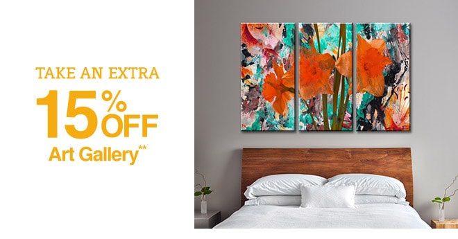 Take an Extra 15% off Art Gallery**