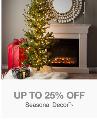 Up to 25% off - Seasonal decor**