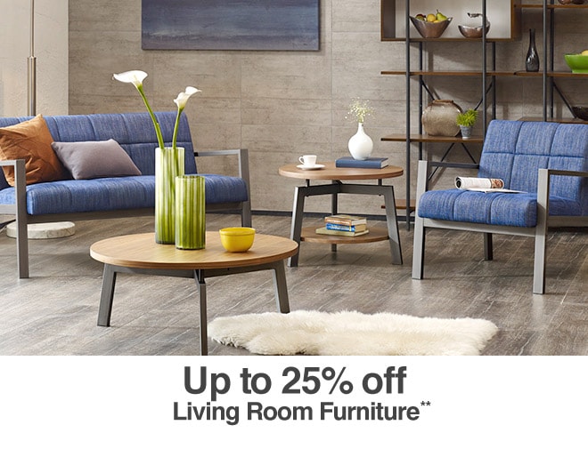 Up to 25% off Living Room Furniture**