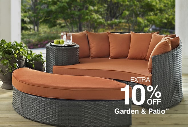 Extra 10% off Garden & Patio**