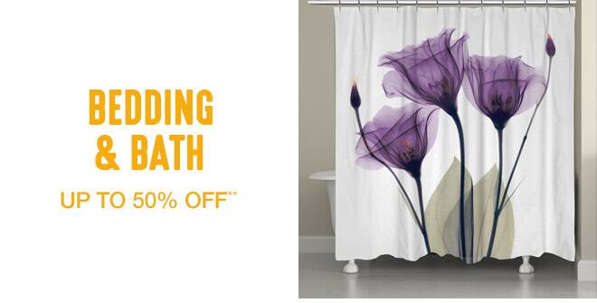 Up to 50% off Bedding and Bath**