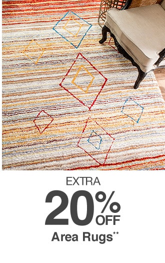 Extra 20% off Area Rugs**