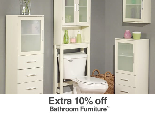 Extra 10% off Bathroom Furniture**