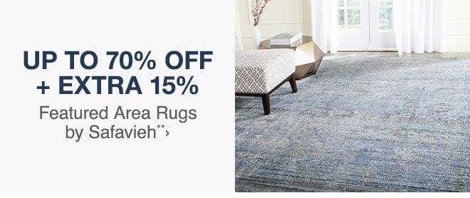 Up to 70% off Featured Area Rugs by Safavieh**