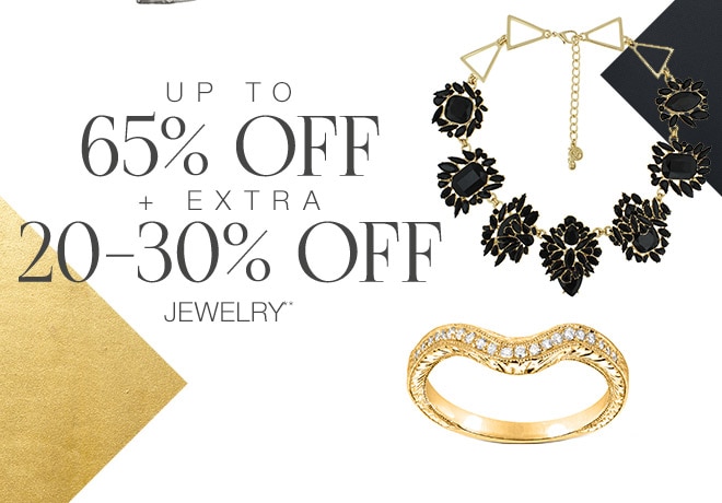 Up to 65% off + Extra 20-30% off Jewelry**