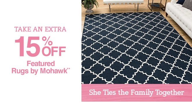 Take an Extra 15% off Featured Rugs by Mohawk**