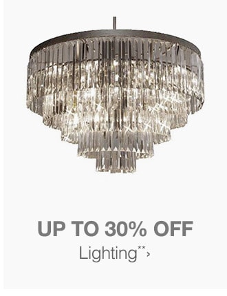 Up to 30% off Lighting**