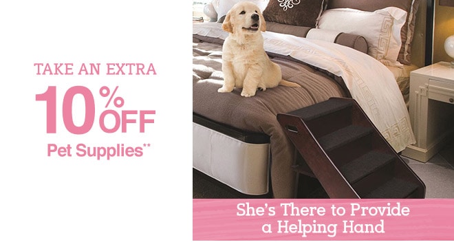 Take an Extra 10% off Pet Supplies**