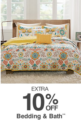 Extra 10% off Bedding & Bath**