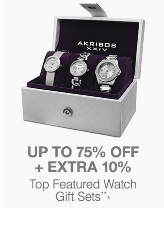 Up to 75% off + Extra 10% off Top Featured Watch Gift Sets!*