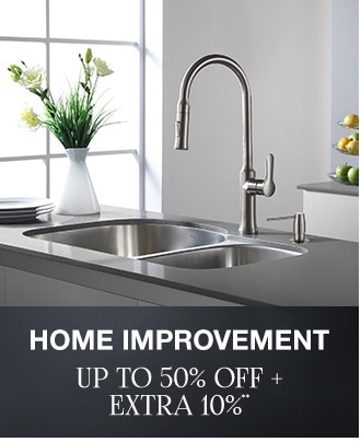 Up to 50% off + Extra 10% off Home Improvement**