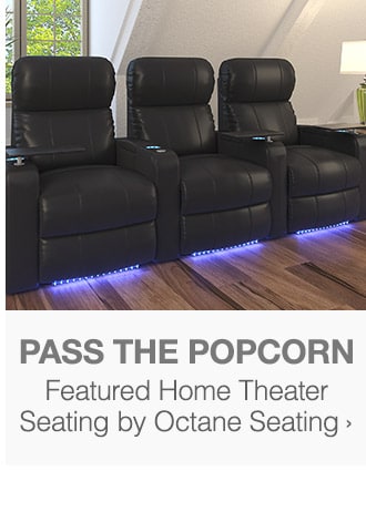 Save on Featured Home Theater Seating by Octane Seating