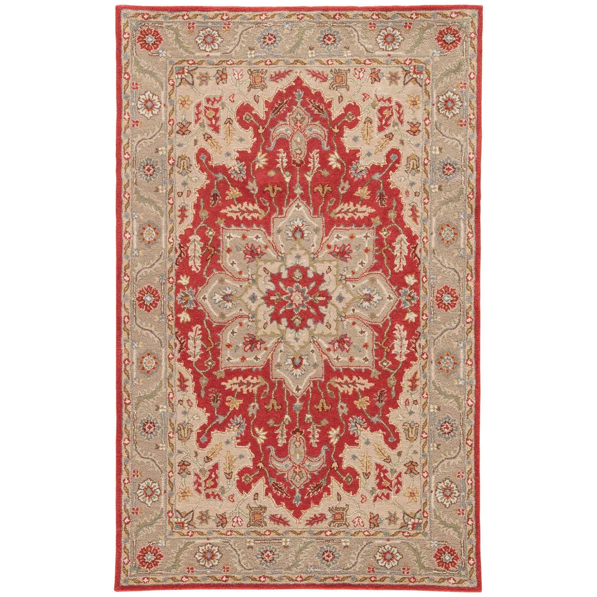 Sage Handmade Medallion Red Gray Area Rug 2 X 3 Sage Handmade Medallion Red Gray Area Rug 2 X 3 On Free Shipping Today 10002594