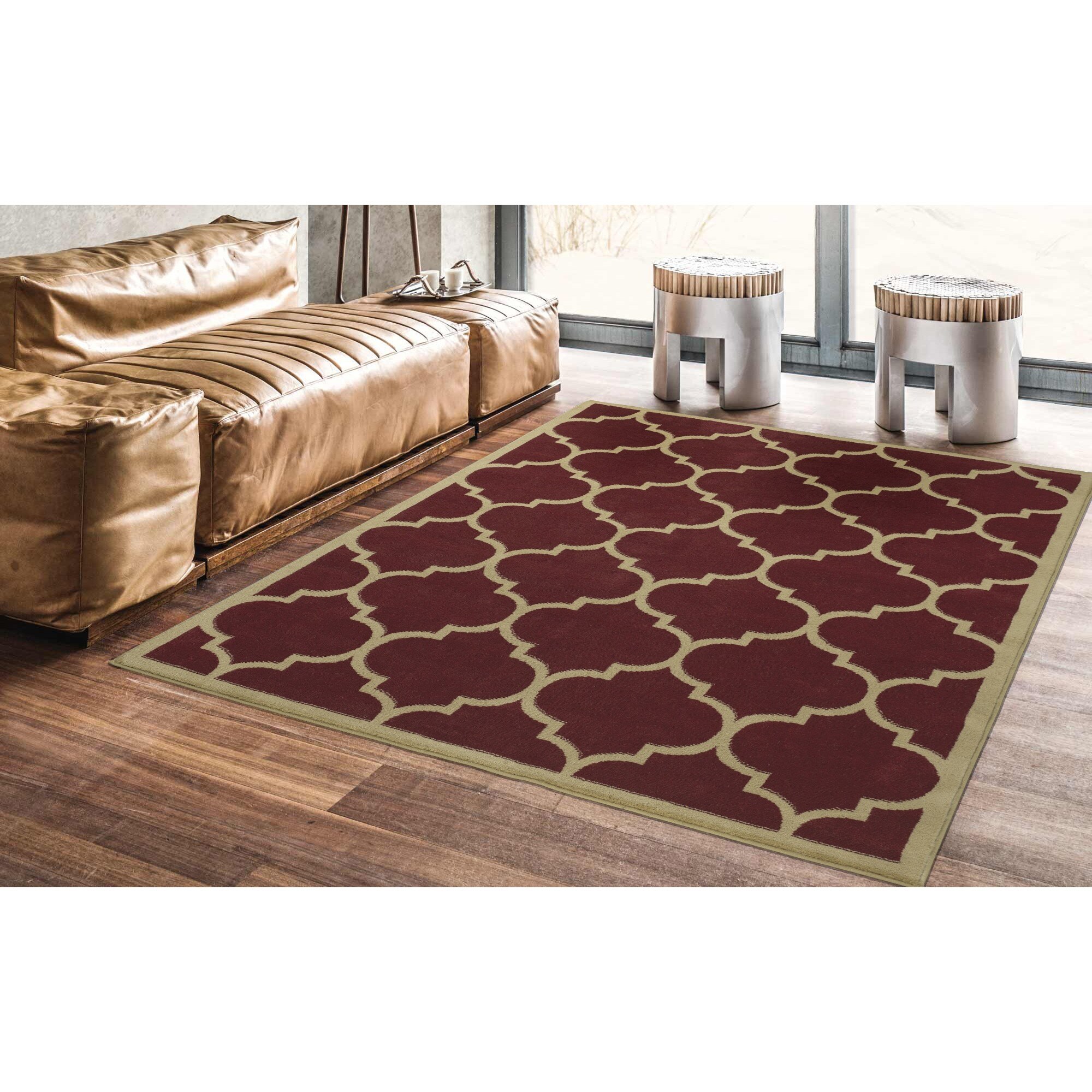 Ottomanson Paterson Collection Contemporary Moroccan Trellis Ottomanson Paterson Collection Contemporary Moroccan Trellis Design Lattice Area Rug On Free Shipping Today 10057101
