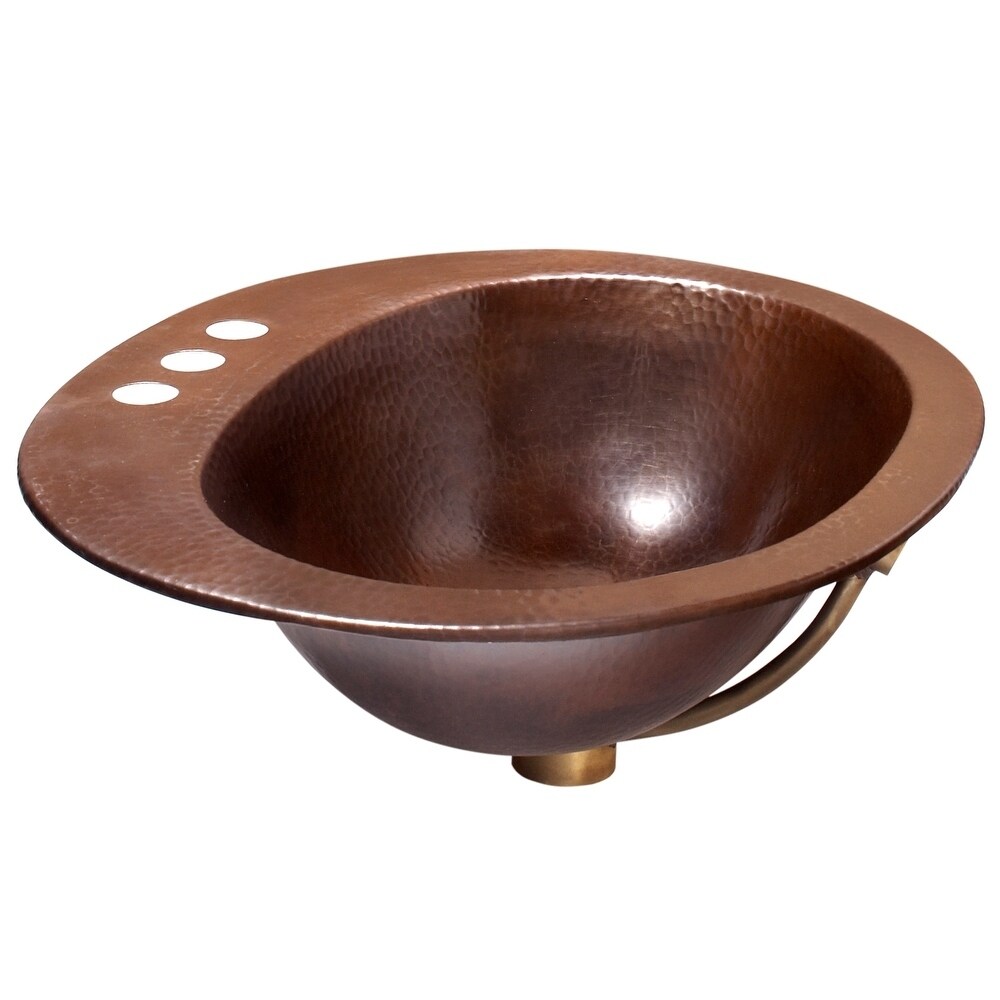 Sinkology Seville Drop-In Copper Bath Sink with 4\ Sinkology Seville Drop-In Copper Bath Sink with 4\