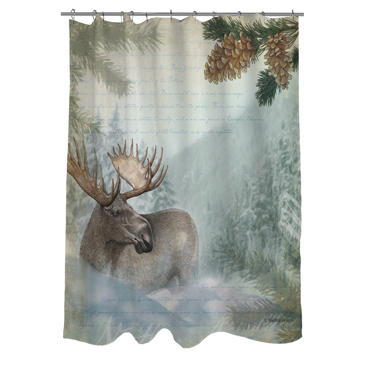 moose shower curtain