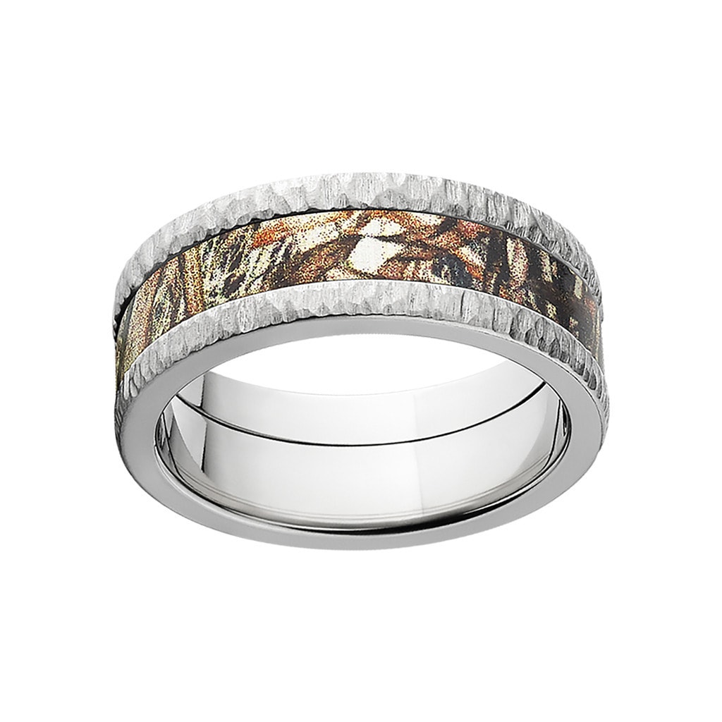 Shop Mossy Oak Titanium Mens Camouflage Duck Blind Wedding Band