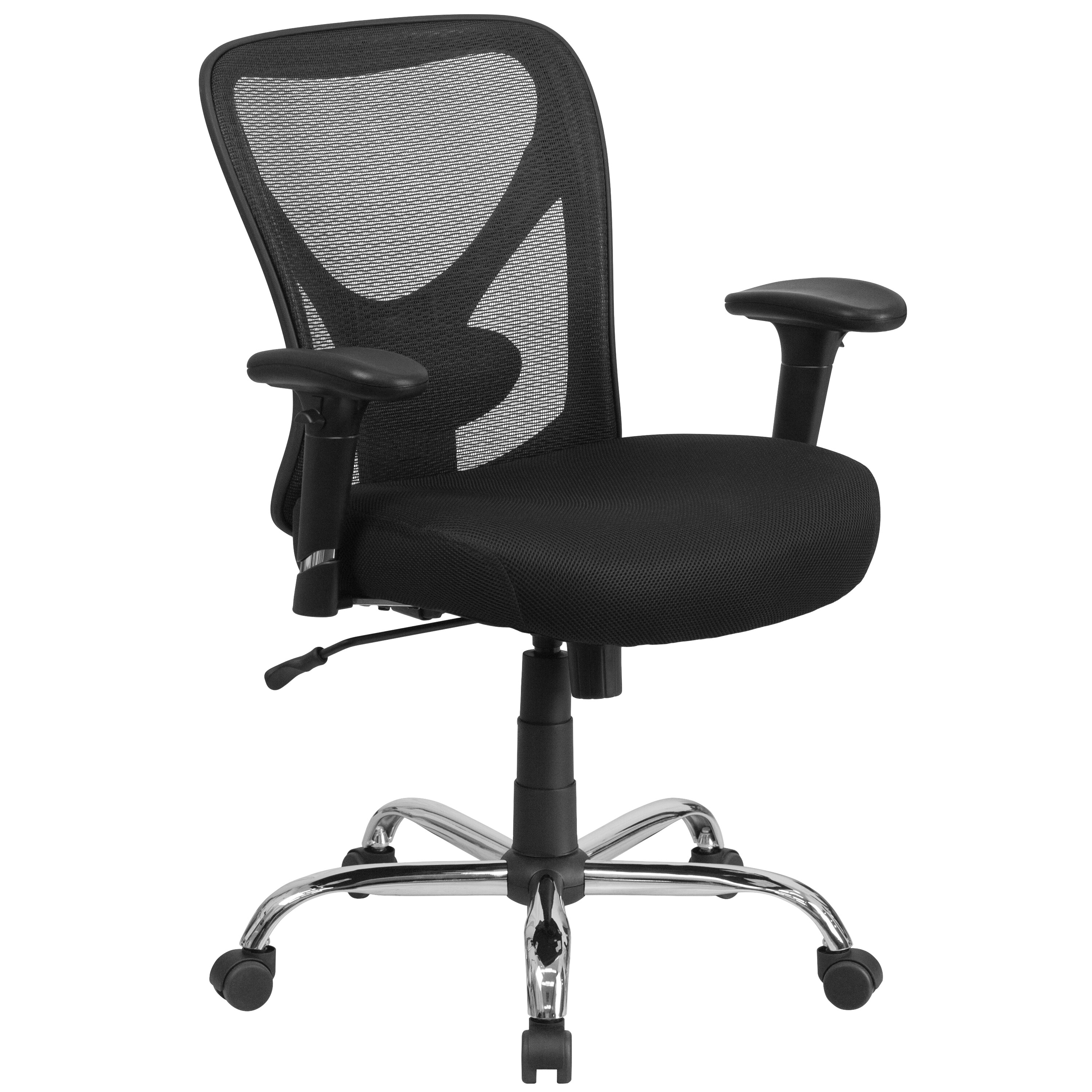 Hercules Series 400 Pound Capacity And Tall Black Mesh Hercules Series 400 Pound Capacity And Tall Black Mesh Office Chair With Height Adjule Back Arms Free Shipping Today
