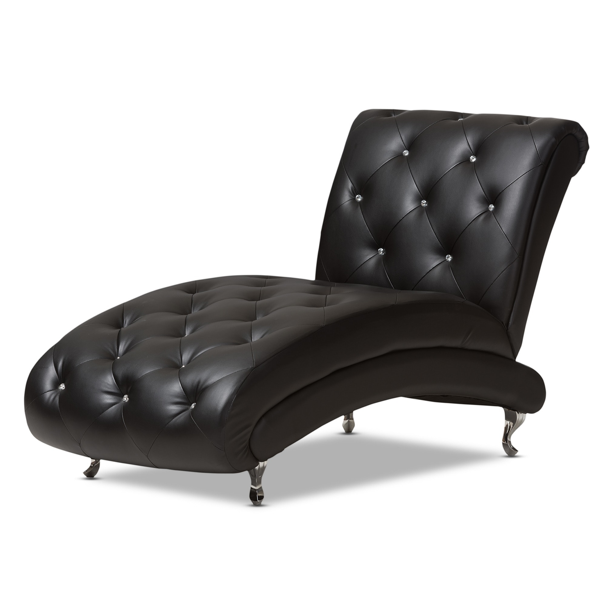 Baxton Studio Pease Contemporary Black Faux Leather Crystal Tufted Chaiselounge Free Shipping Today Overstockcom . Baxton Studio Pease Contemporary Black Faux Leather Crystal Tufted baxton studio pease contemporary black faux leather crystal tufted chaiselounge free shipping today overstockcom . baxton studio pease contemporary black faux leather crystal tufted
