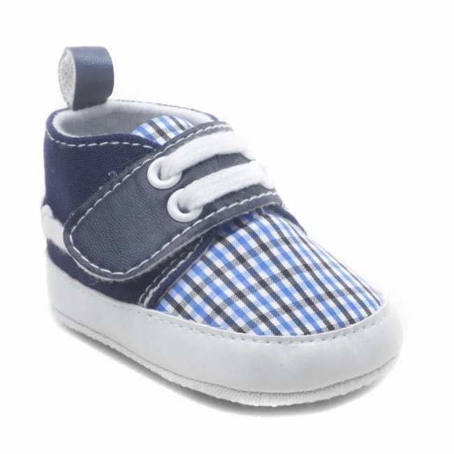 blue baby shoes