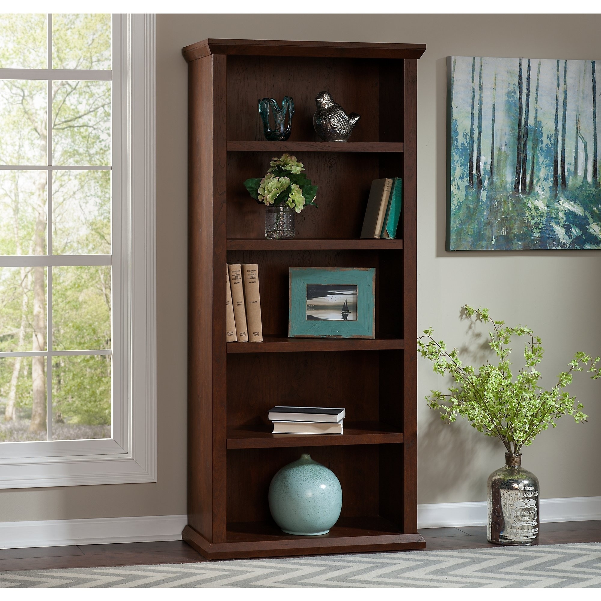 Bush Furniture Yorktown Bookcases In Antique Cherry Set Of Bush Furniture Yorktown Bookcases In Antique Cherry Set Of Two Free Shipping Today 10156502