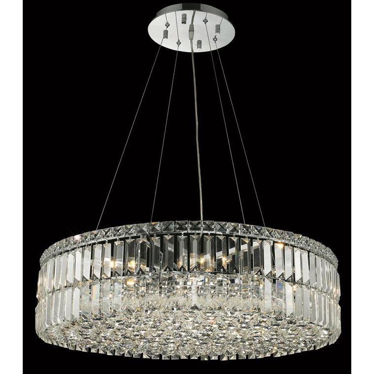 Elegant Lighting Chrome Royal Cut 28 Inch Crystal Clear Hanging Elegant Lighting Chrome Royal Cut 28 Inch Crystal Clear Hanging 12 Light Chandelier Free Shipping Today 10159893