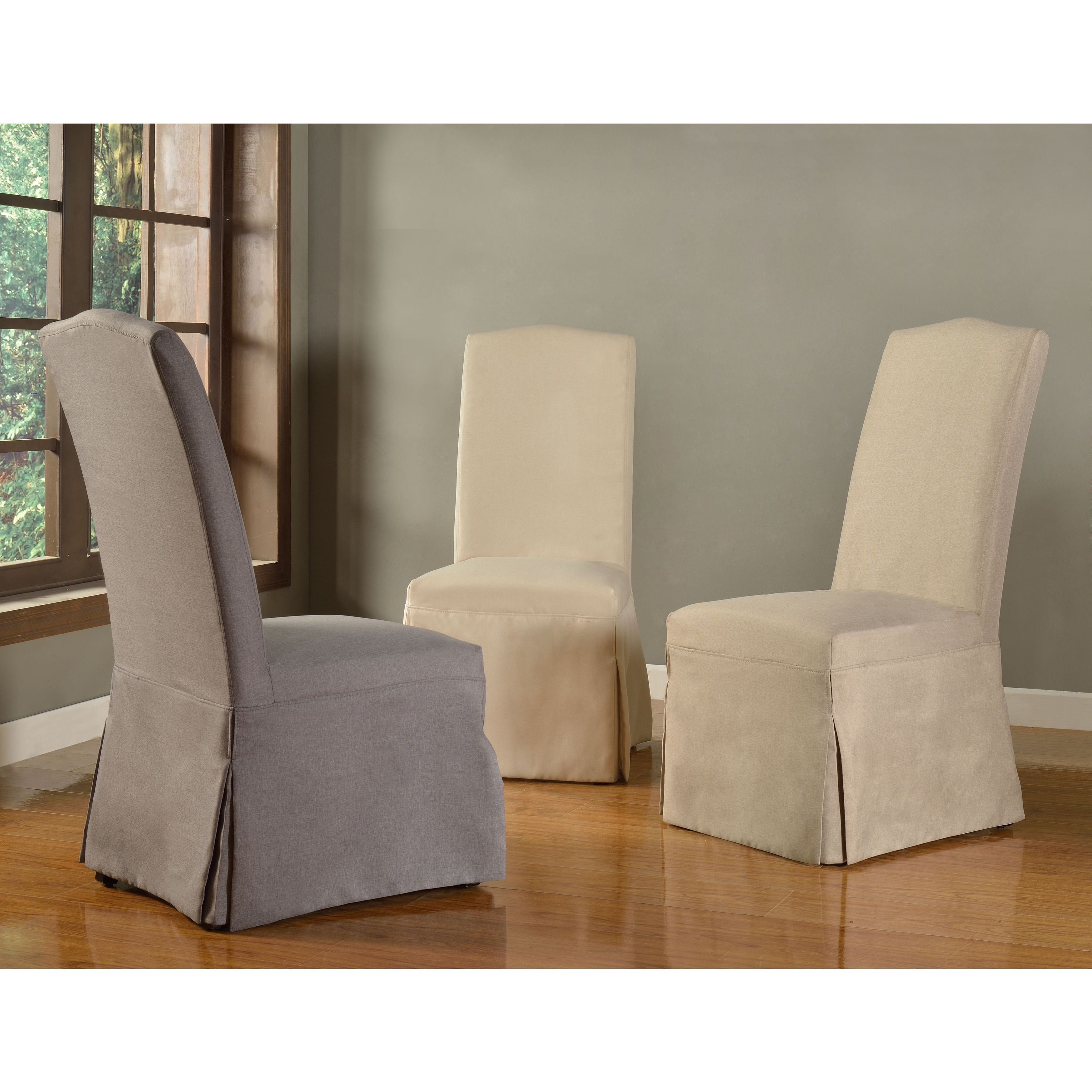 Domusindo Slipcovered Camelback Dining Chair Set Of 2 Free Domusindo Slipcovered Camelback Dining Chair Set Of 2 Free Shipping Today 10160564