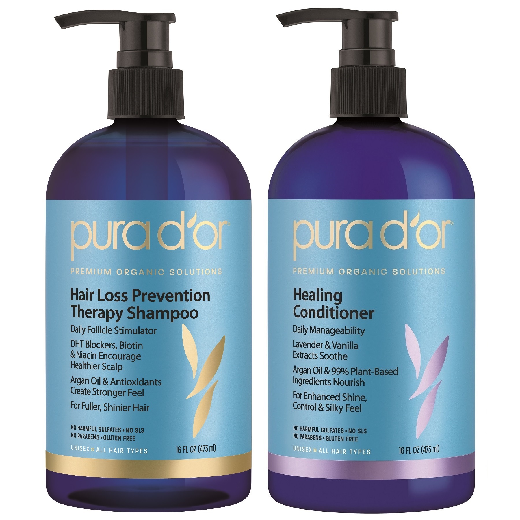 Pura Dor Premium Organic Hair Loss Prevention Shampoo