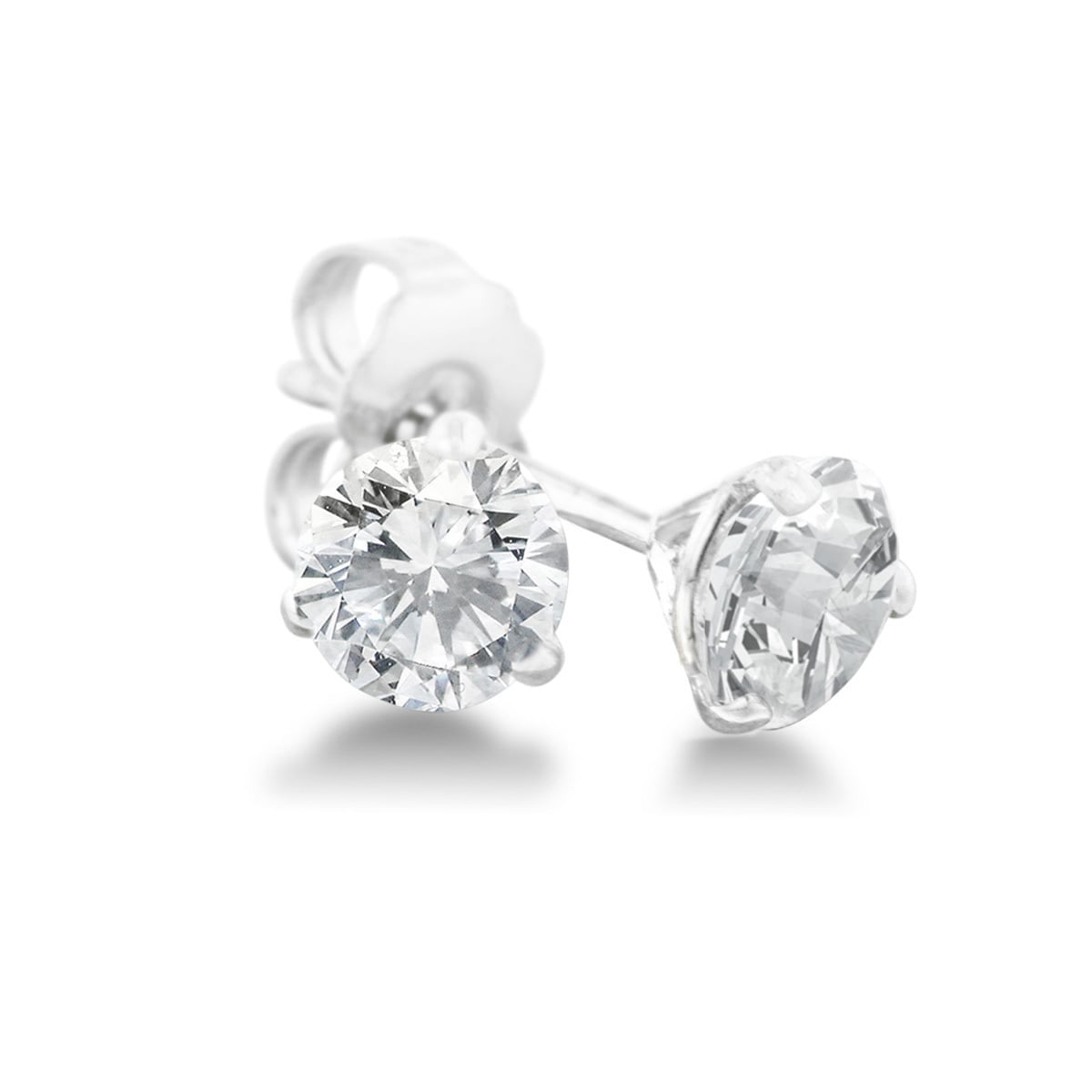 1 2 Carat Diamond Martini Stud Earrings In 14 Karat White Gold 1 2 Carat Diamond Martini Stud Earrings In 14 Karat White Gold J K I2 I3 On Free Shipping Today 10175296
