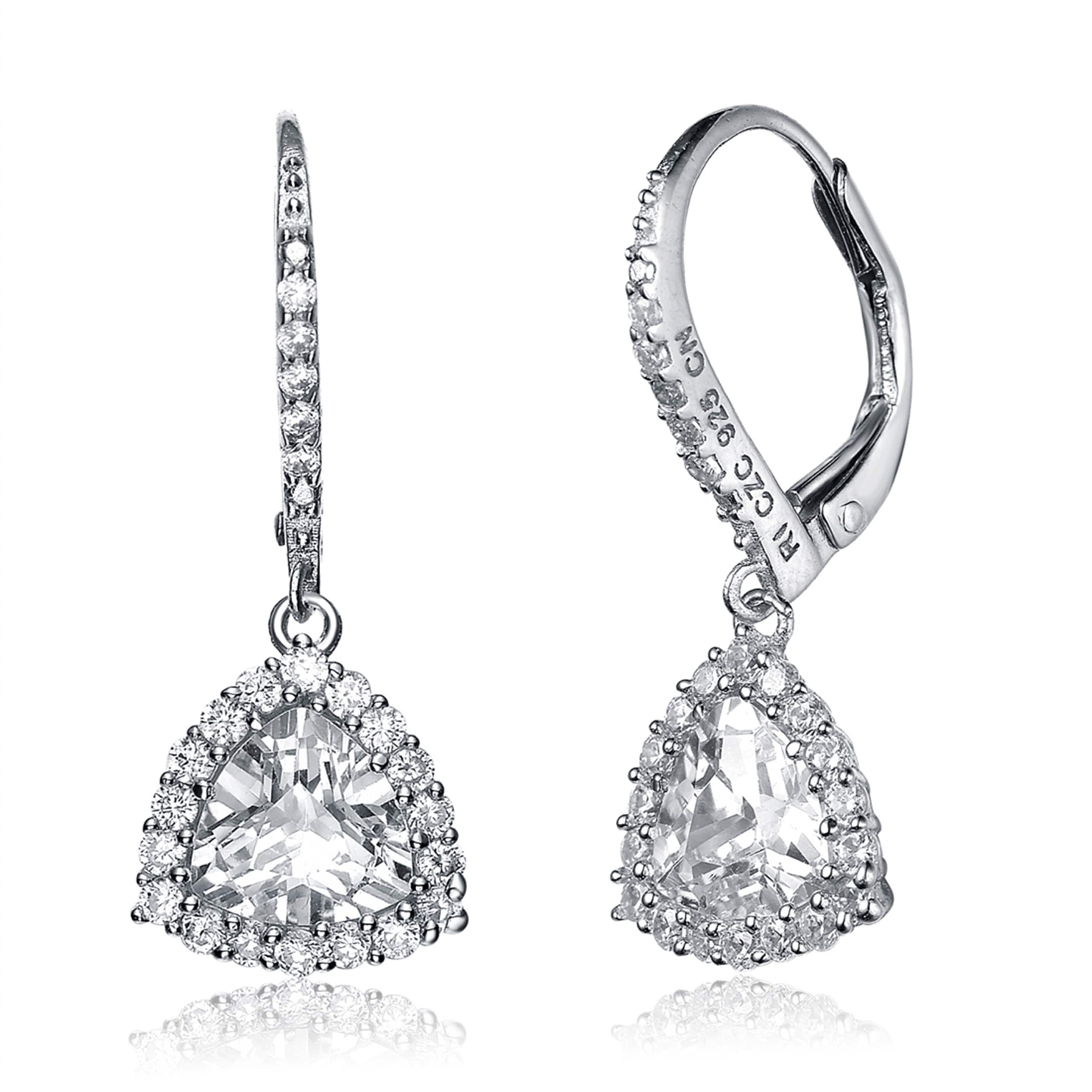 Collette Z Sterling Silver Cubic Zirconia Drop Earrings On Collette Z Sterling Silver Cubic Zirconia Drop Earrings On Free Shipping Orders Over 45 10289699