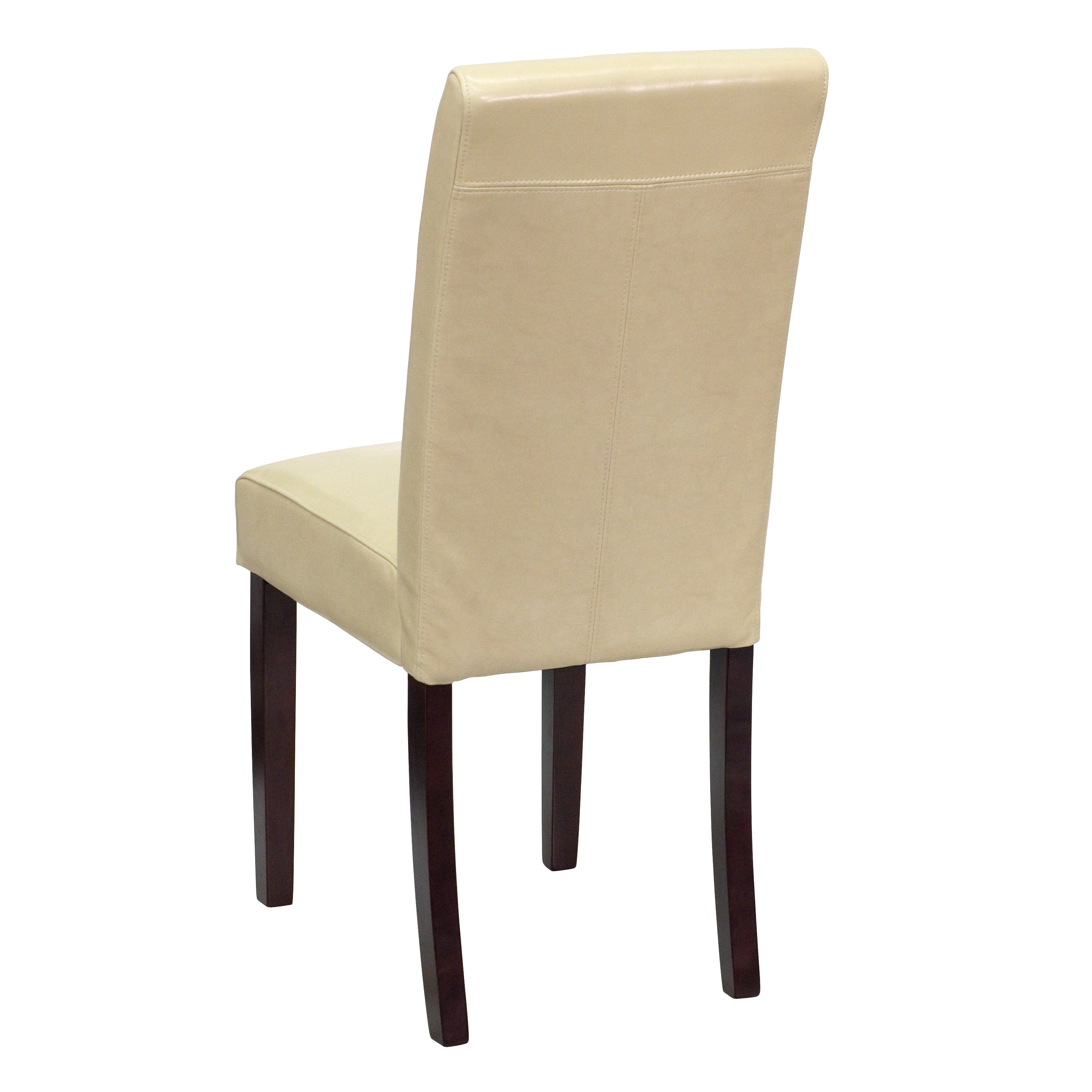 Royale Ivory Leather Upholstered Parson Chairs Free Shipping Royale Ivory Leather Upholstered Parson Chairs Free Shipping Today 10343501