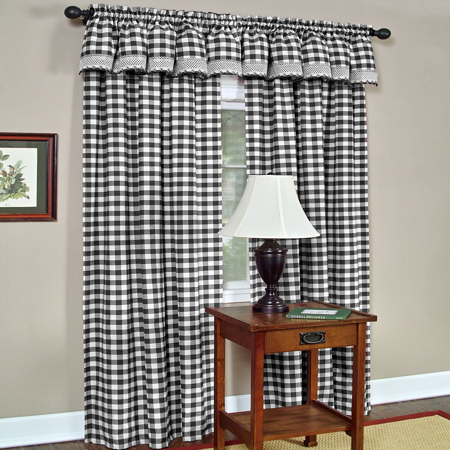 Shop Classic Buffalo Check Window Panels And Valances Free