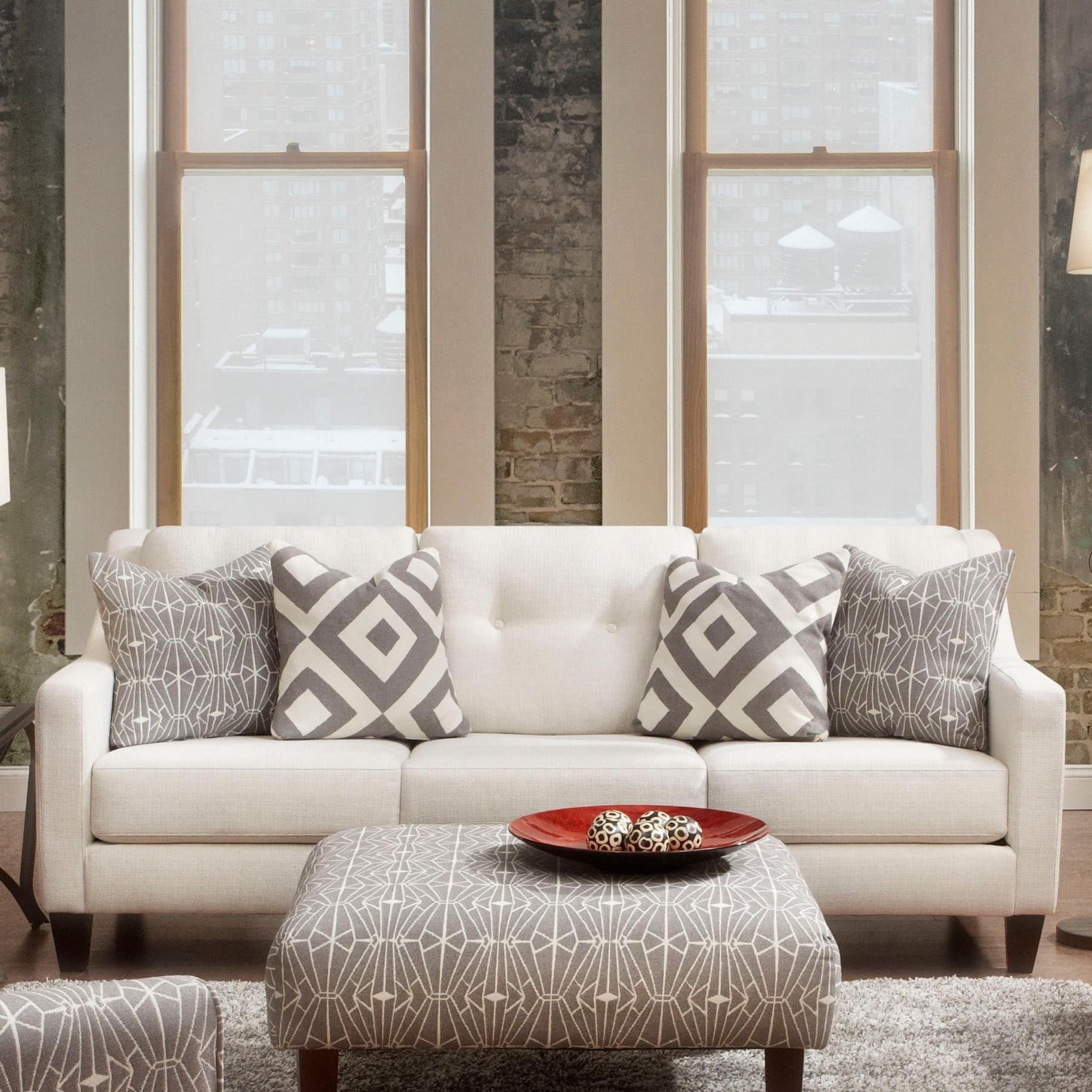 Cara Contemporary Ivory Tufted Sofa By Foa On Free Cara Contemporary Ivory Tufted Sofa By Foa On Free Shipping Today 10353154