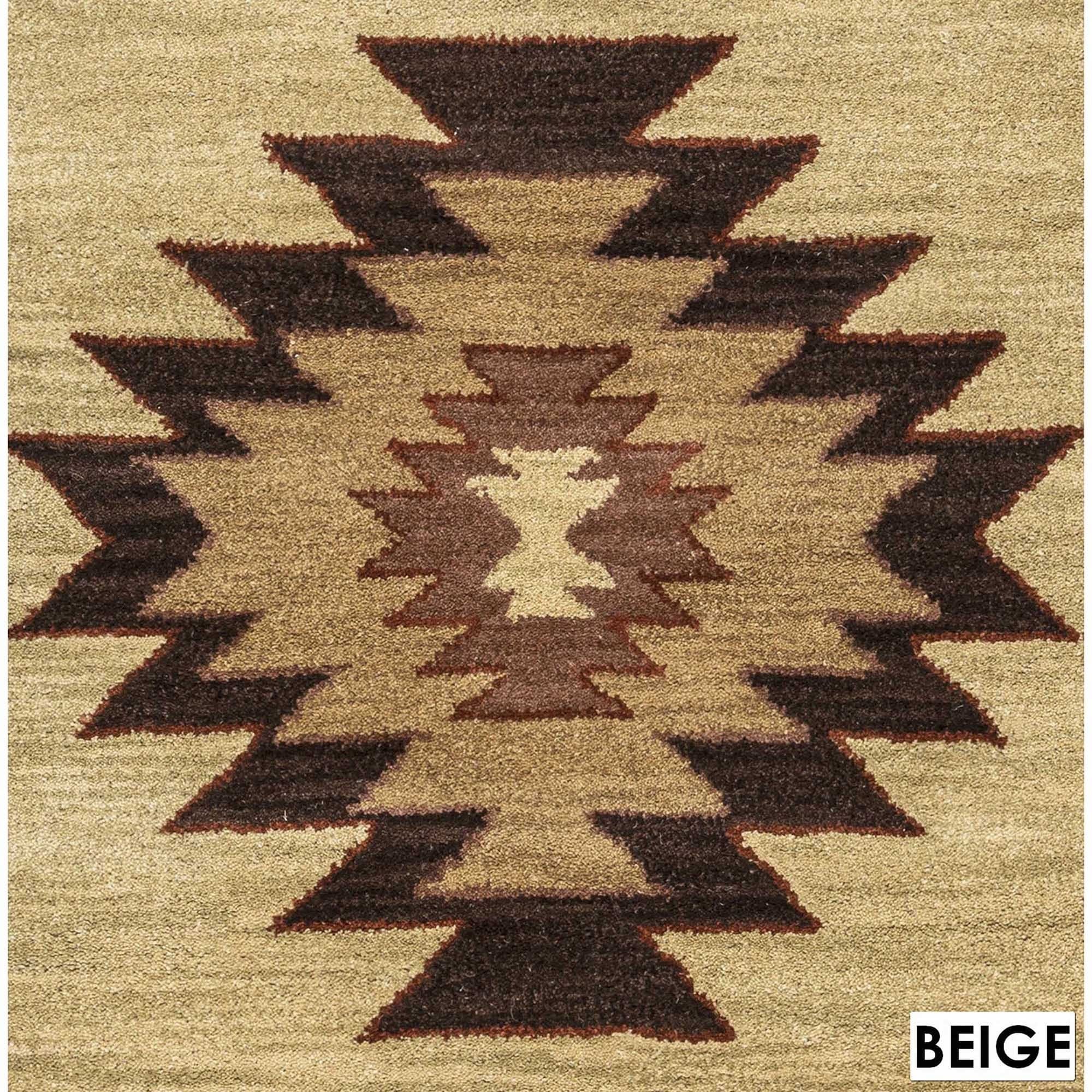 Rizzy Home Southwest Collection Hand Tufted Geometric Wool Red Rizzy Home Southwest Collection Hand Tufted Geometric Wool Red Green Beige Rug 5 X 8 Free Shipping Today 17470181