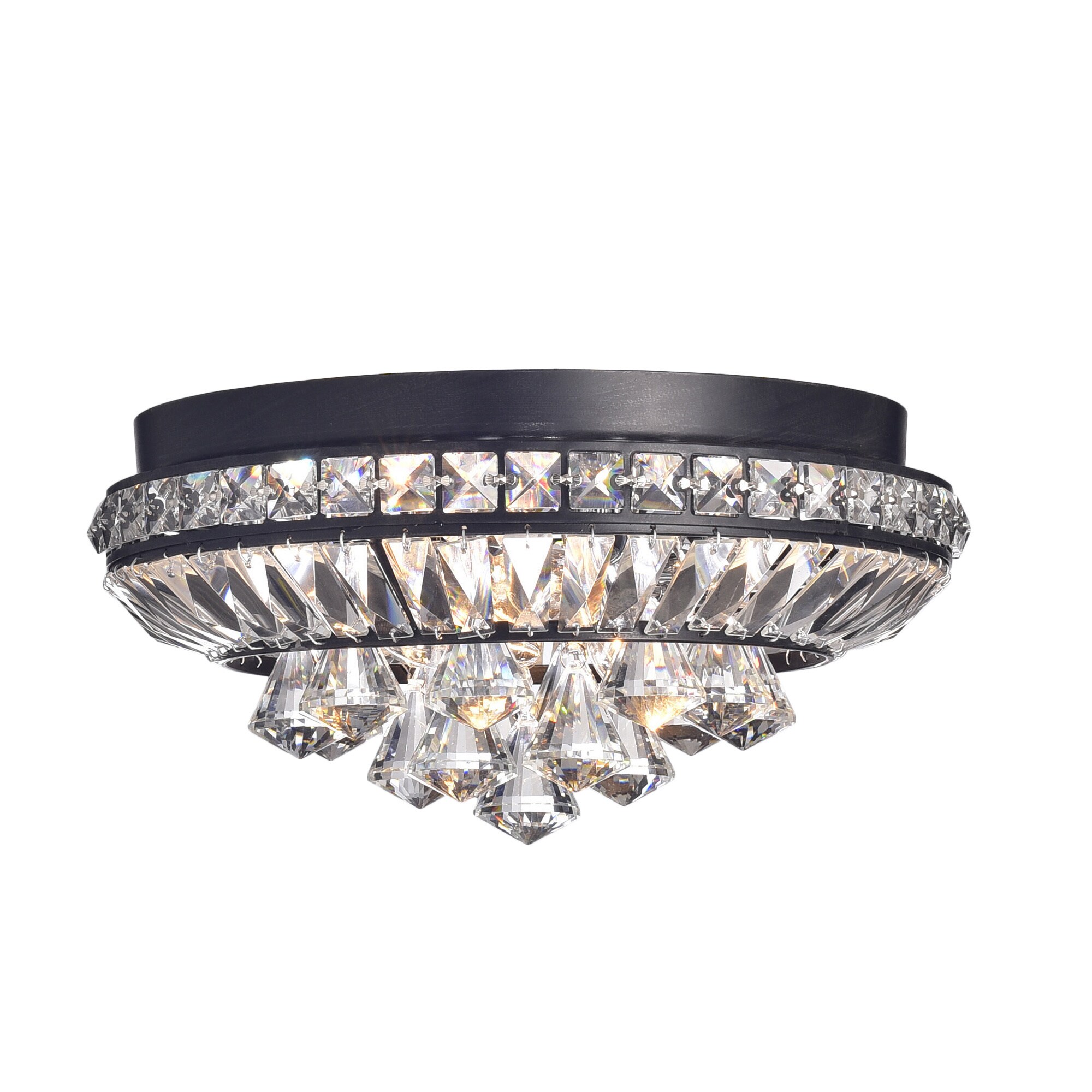 The Lighting Jolie Antique Black Crystal 3 Light Flush Mount The Lighting Jolie Antique Black Crystal 3 Light Flush Mount Chandelier Ships To Canada 17472020