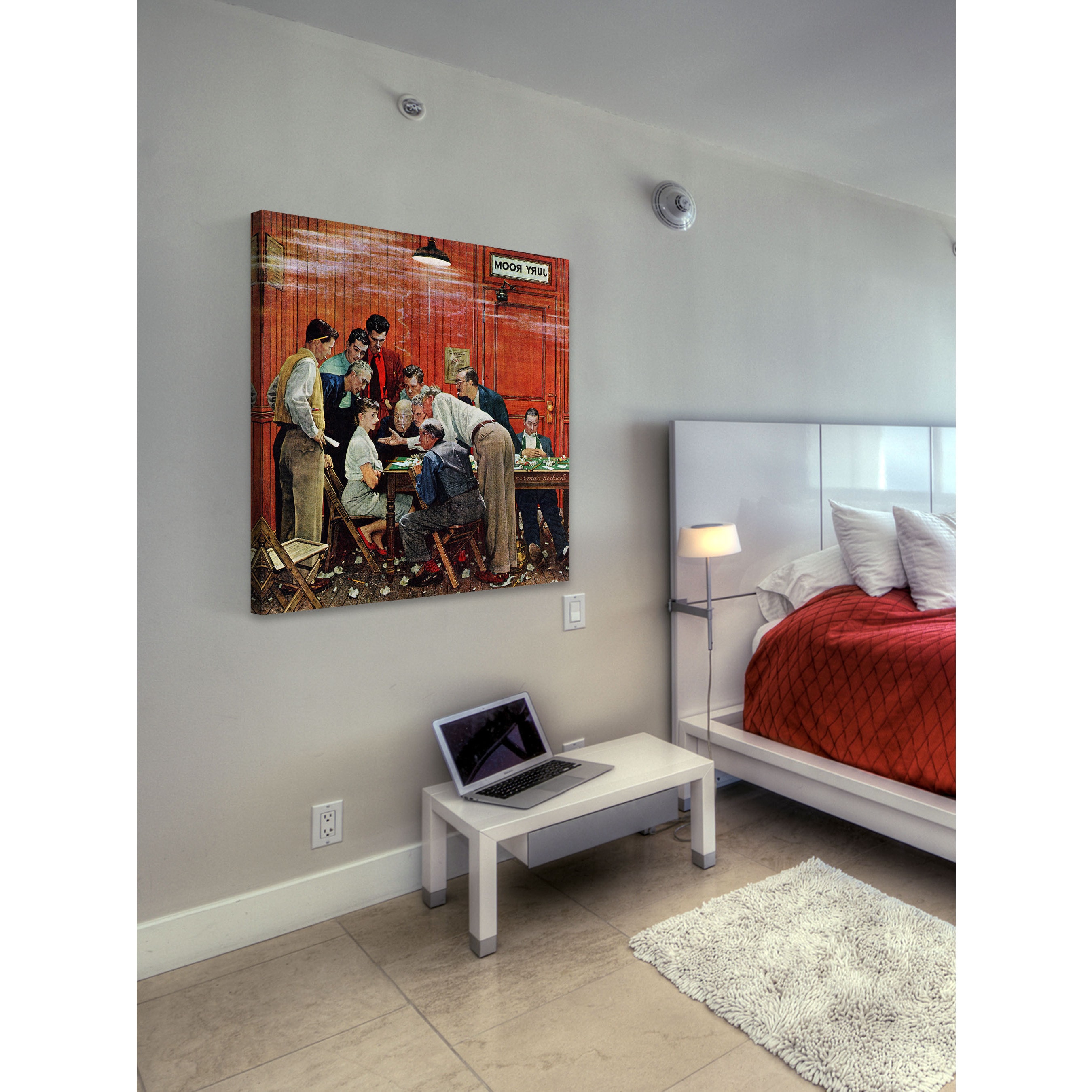 Shop Marmont Hill Handmade Jury Painting Print On Canvas Ships