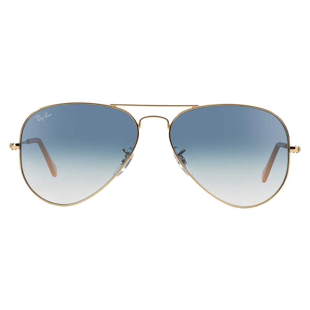 Ray Ban Aviator Rb 3025 Unisex Gold Frame Light Blue Gradient Lens Sunglasses Overstock