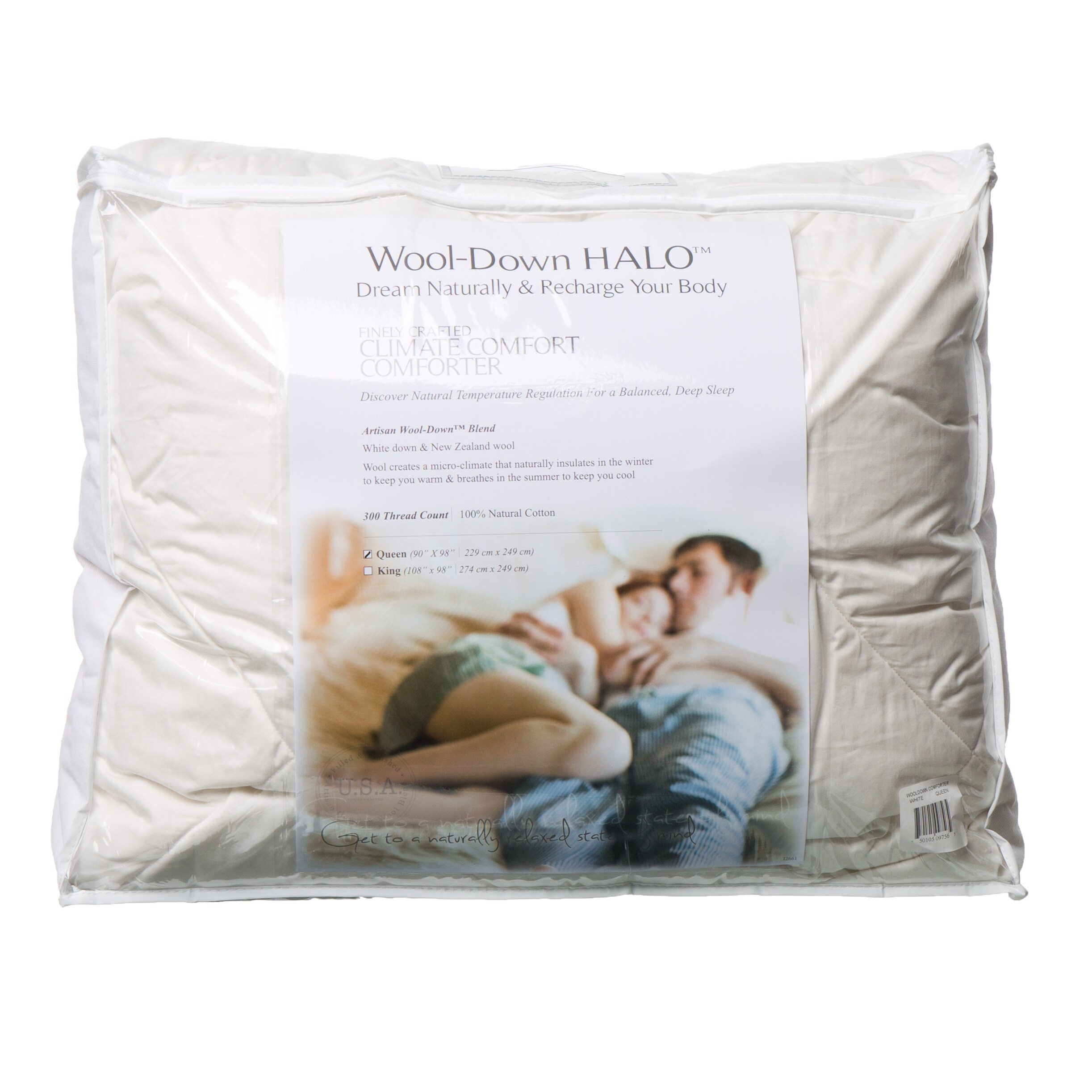 Shop Dream Naturally 300 Thread Count Wool Down Comforter Ships