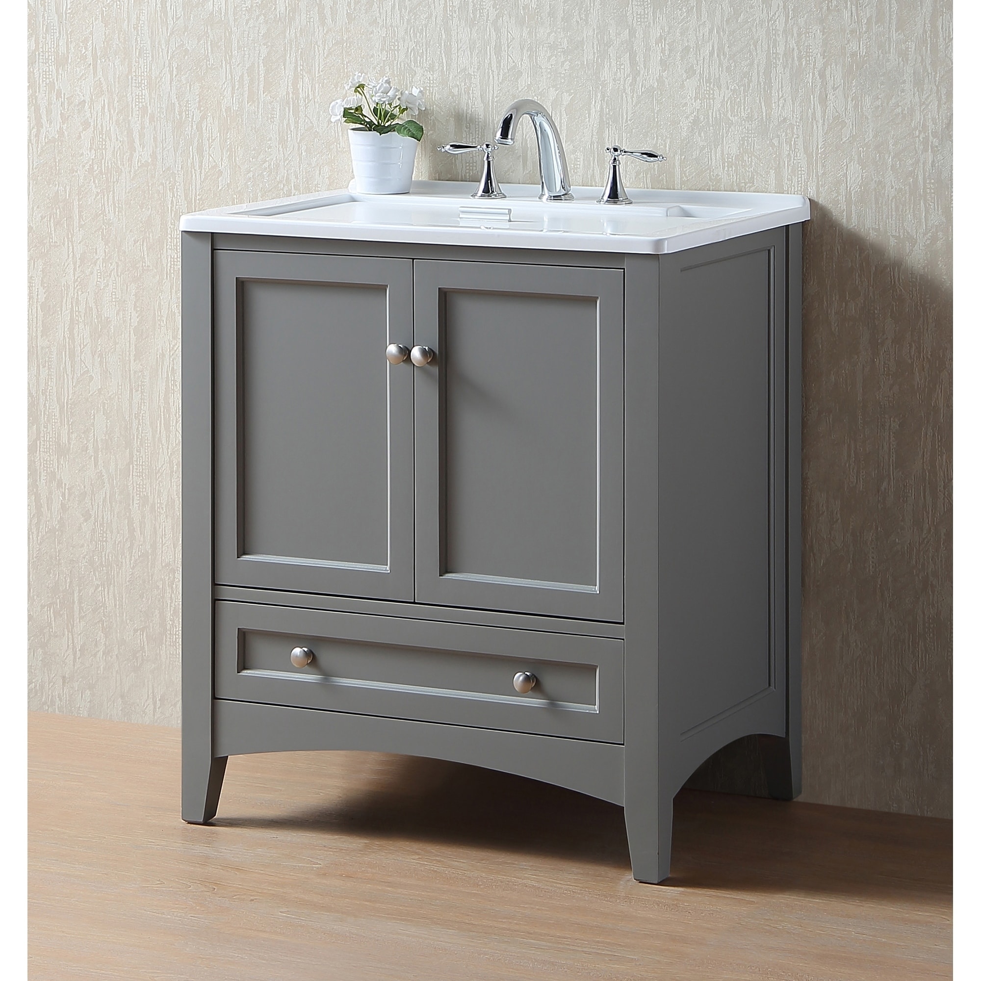Stufurhome 30 Inch Grey Laundry Utility Sink Free Shipping Stufurhome 30 Inch Grey Laundry Utility Sink