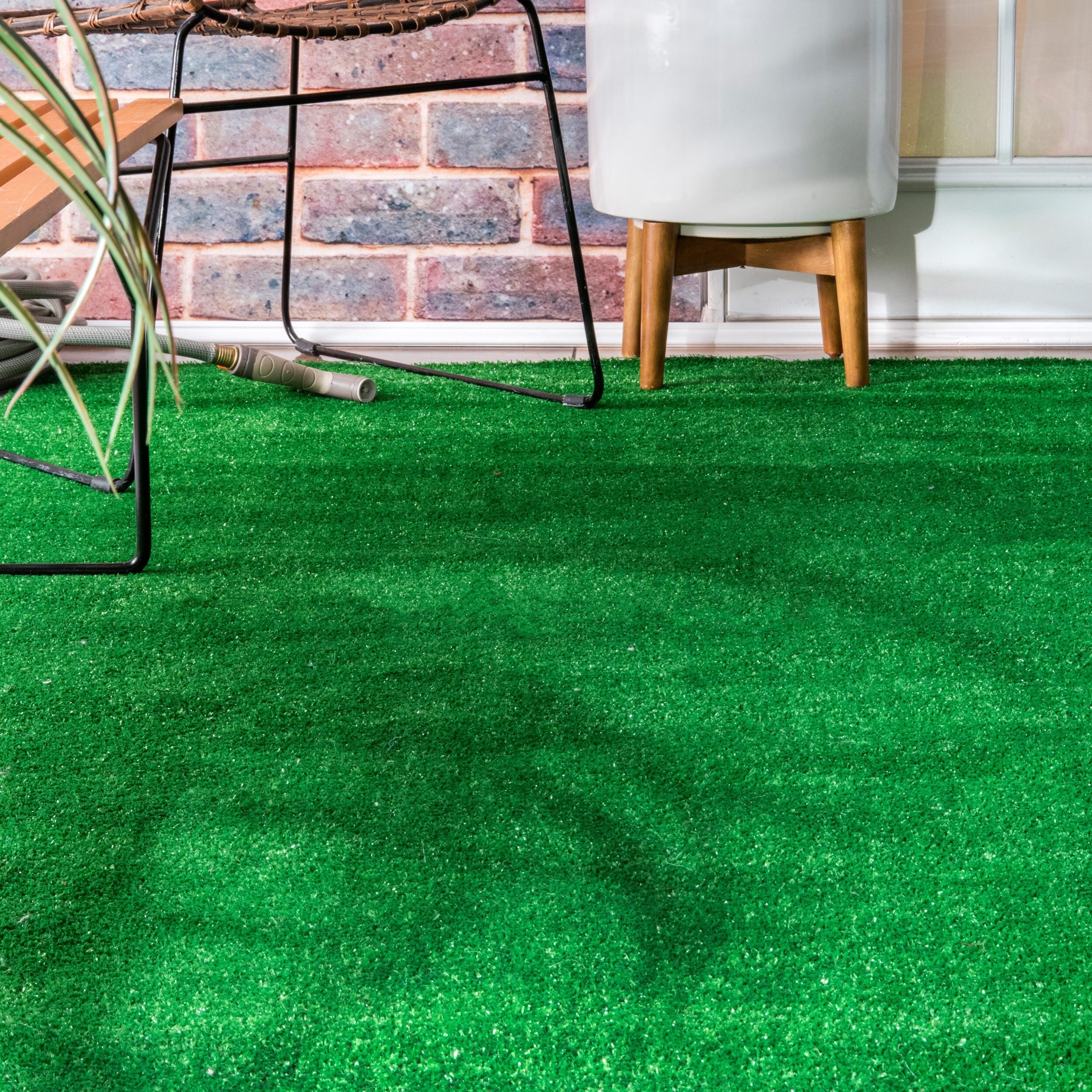 Shop Nuloom Green Artificial Grass Outdoor Lawn Turf Patio Area