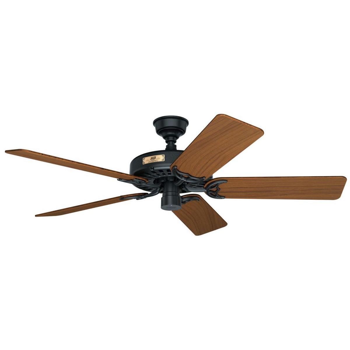 Hunter Original Fan 52 Inch Black Teak 5 Blade Ceiling Hunter Original Fan 52 Inch Black Teak 5 Blade Ceiling Free Shipping Today Com 10439980