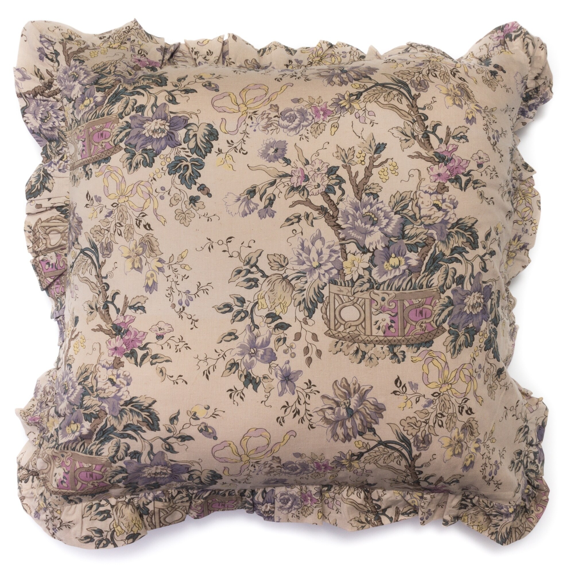 Shop Fluer Toile Cotton Pillow Sham Multi Ships To Canada