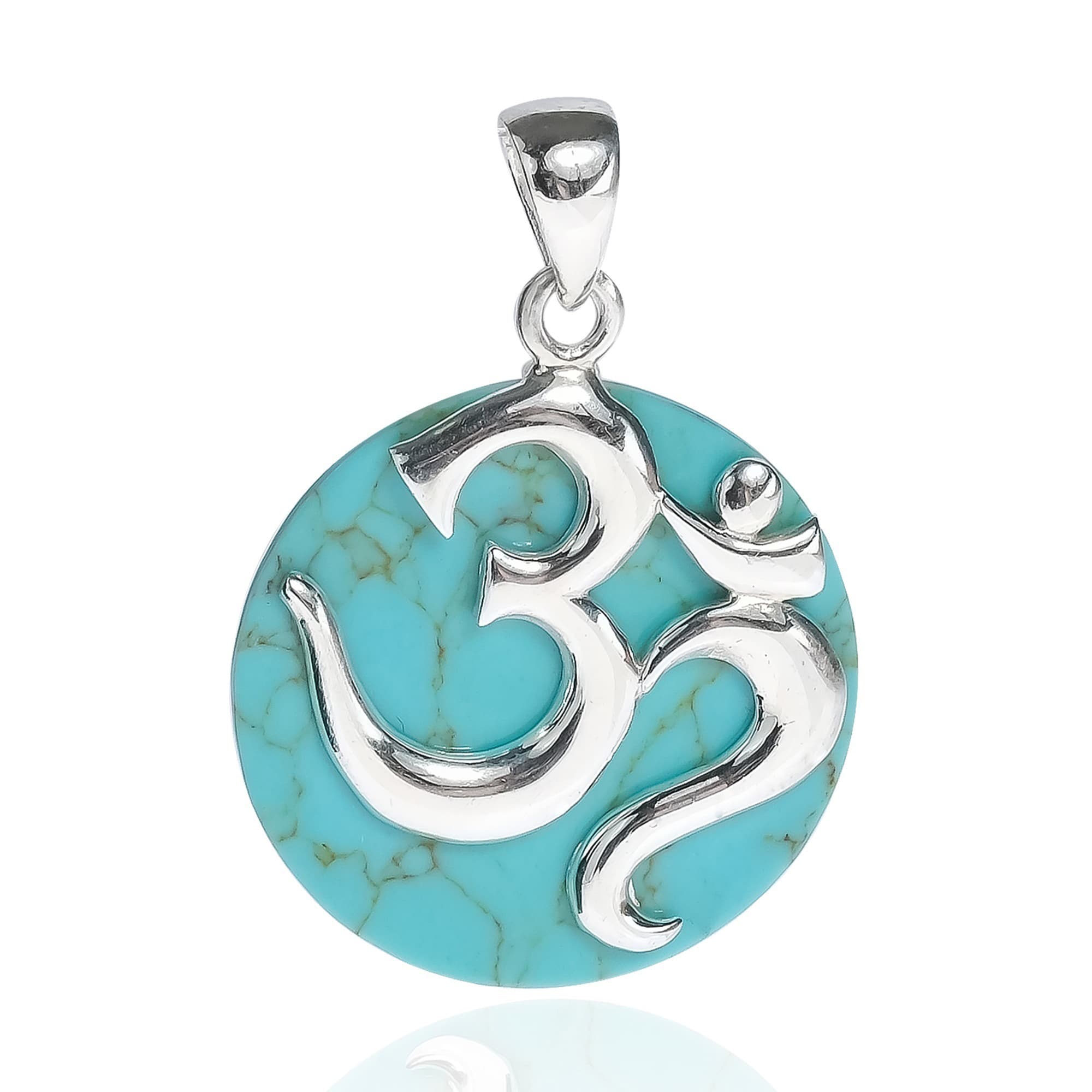 Handmade Aum Or Ohm Symbol Script 925 Sterling Silver Pendant Handmade Aum Or Ohm Symbol Script 925 Sterling Silver Pendant Thailand