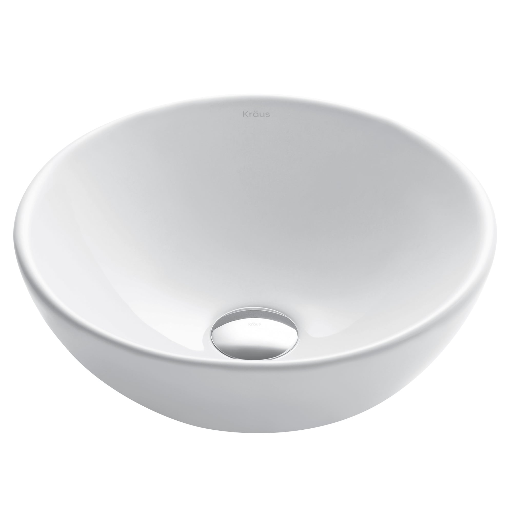 Kraus Kcv 341 Elavo 13 4 5 Inch Small Round Vessel Porcelain Kraus Kcv 341 Elavo 13 4 5 Inch Small Round Vessel Porcelain Ceramic Vitreous Bathroom Sink In White