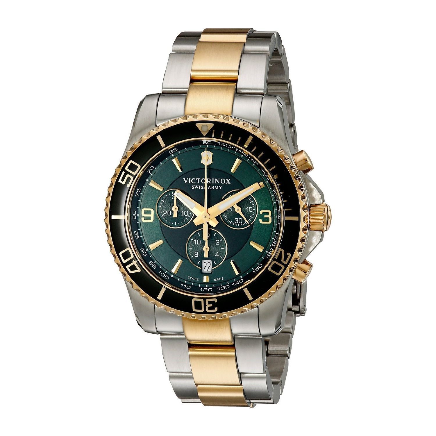 Victorinox Swiss Army Men S 241693 Maverick Chronograph Two Tone Victorinox Swiss Army Men S 241693 Maverick Chronograph Two Tone Stainless Steel Watch Free Shipping Today 17577241